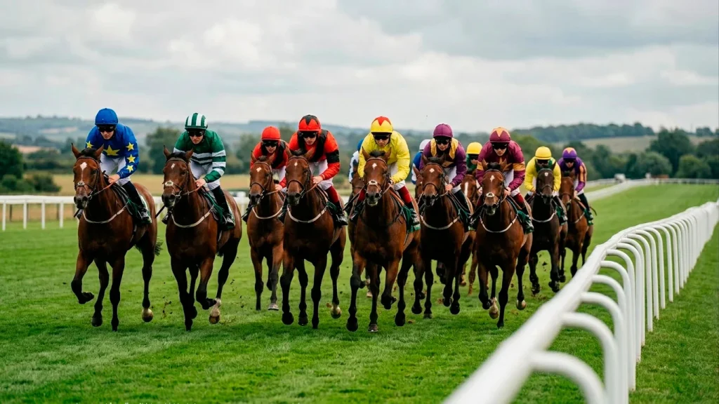 Each-way betting strategy framework using field size, odds band and race type filters for UK horse racing